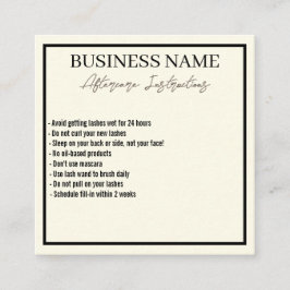 Tarjeta de postcuidado Minimalista moderna para pe