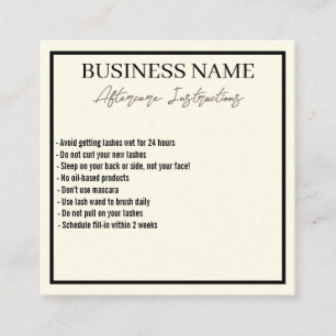 Tarjeta de postcuidado Minimalista moderna para pe