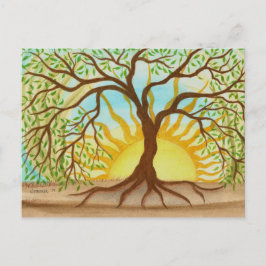 Tarjeta de poste de árbol de vida