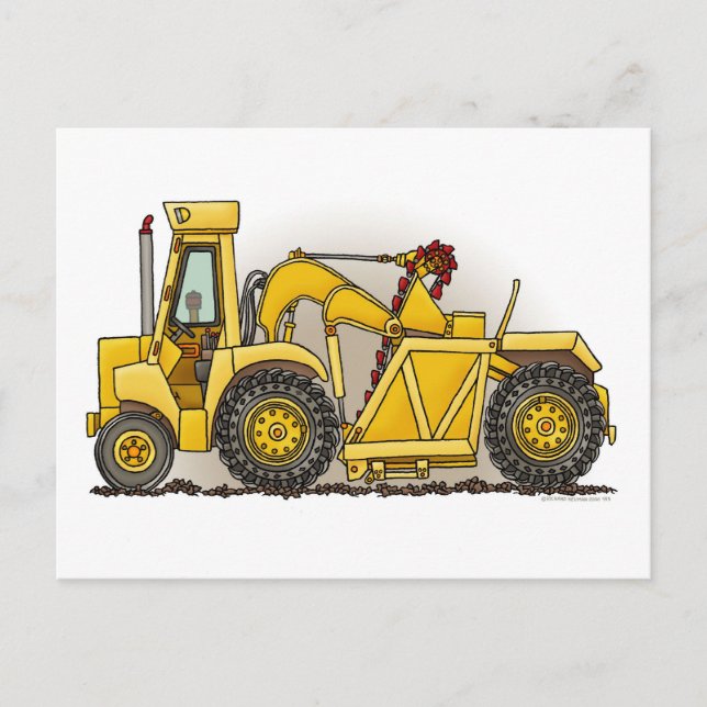 Tarjeta de poste de construcción para Earthmoto (Anverso)