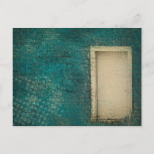 Tarjeta de poste de fondo de puerta de época