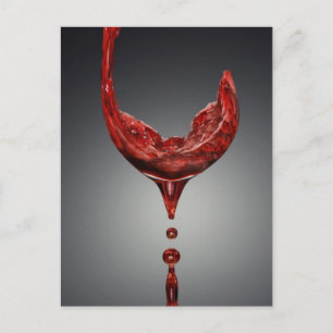 Tarjeta de poste de vino