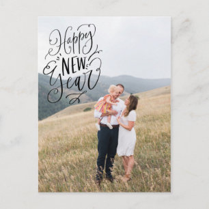 Tarjeta de posteos fotográficos de Año Nuevo