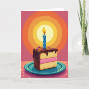 Tarjeta de postre festivo de Chevron