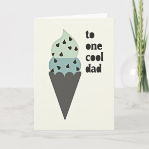 Tarjeta de Postre para el Papá Más Genial