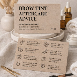 Tarjeta de postre premium Kraft Brow Tint