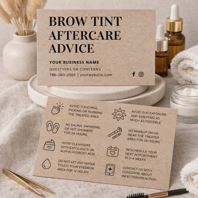 Tarjeta de postre premium Kraft Brow Tint (Subido por el creador)
