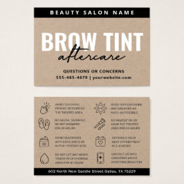 Tarjeta de postre Premium Kraft Eco Eyebrow Tint