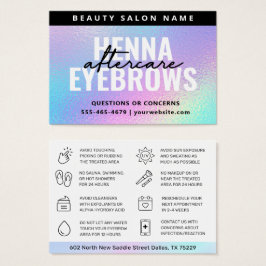 Tarjeta de postre UV Gloss Holographic Henna Brows
