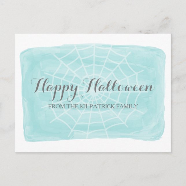 Tarjeta de postulación acuática araña web de Hallo (Anverso)