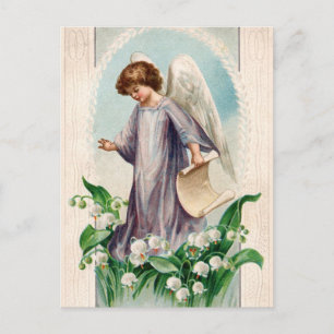 Tarjeta de postulación Ángel de la Guardia Vintage