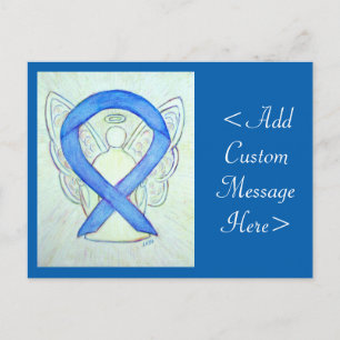 Tarjeta de postulación azul de la cinta azul Angel