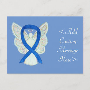 Tarjeta de postulación azul de la cinta azul Angel
