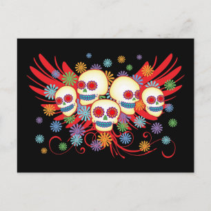 Tarjeta de postulación de Dia de los Muertos