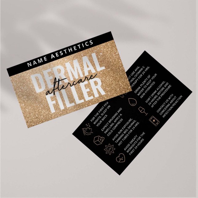 Tarjeta de postulación Dermal Filler Purpurina Gol (Subido por el creador)