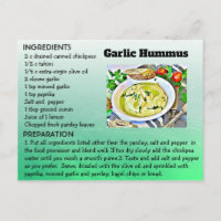 Tarjeta de postulación Garilic Hummus