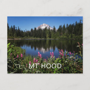 Tarjeta de postulación para la reflexión del lago 