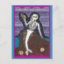 Tarjeta de postulación para la sirena Dia los Muer
