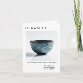 Tarjeta de potería Kintahora Japonesa