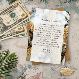 Tarjeta de pozo de deseos de boda de gran estrella