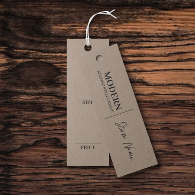 Tarjeta de precio de pantalla colgante de ropa de  (Subido por el creador)