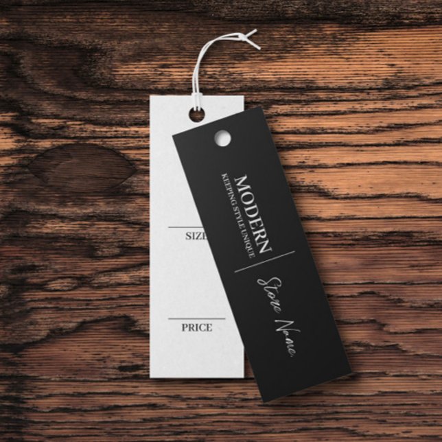 Tarjeta de precio de pantalla colgante de ropa neg (Subido por el creador)