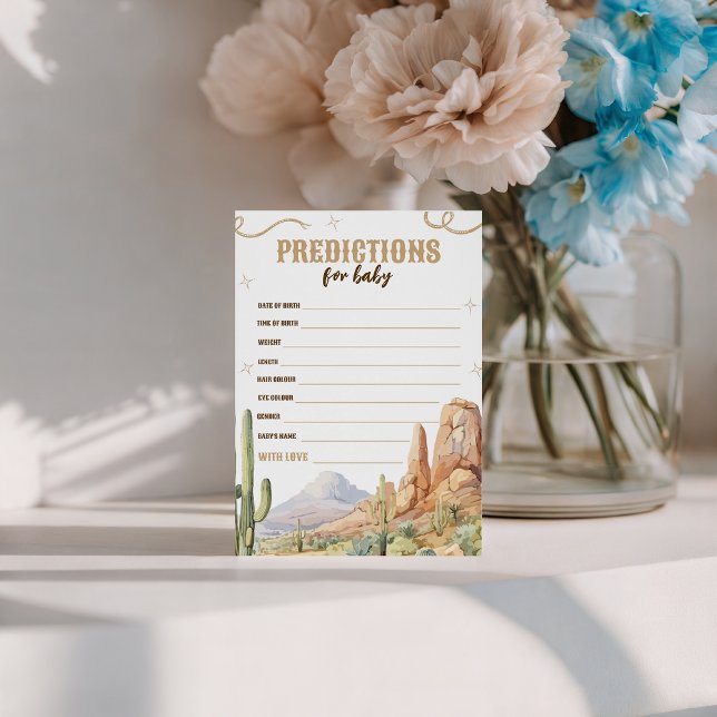 Tarjeta de predicción de bebé occidental (Subido por el creador)