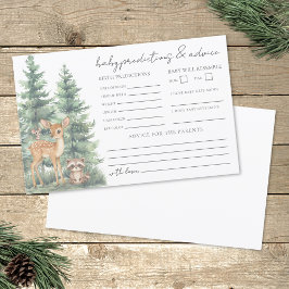 Tarjeta de predicción de consejos para bebés de Wo