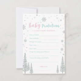 Tarjeta de predicción para bebés - Juego de Baby S