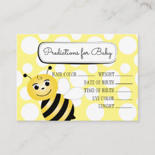Tarjeta de predicciones de abeja