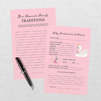 Tarjeta de predicciones y consejos para bebé - Tar
