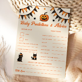 Tarjeta de predicciones y consejos para bebés de H