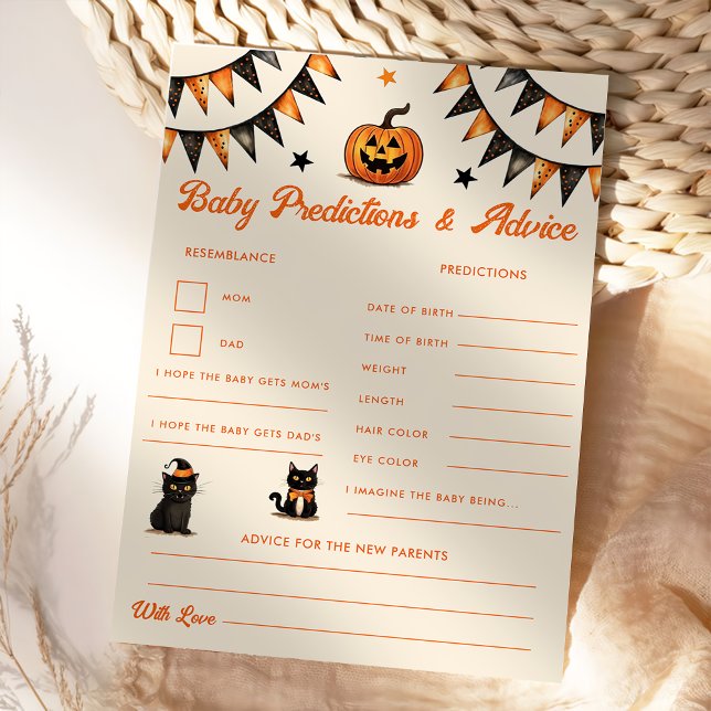 Tarjeta de predicciones y consejos para bebés de H (Subido por el creador)
