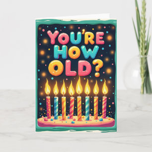 Tarjeta de Pregunta de Edad Juguetona