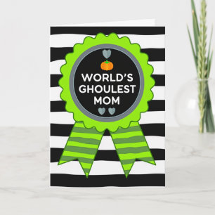 Tarjeta de Premio a la Mamá Más Fantasma del Mundo