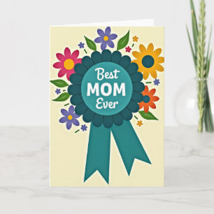 Tarjeta de premio a la mejor mamá del mundo