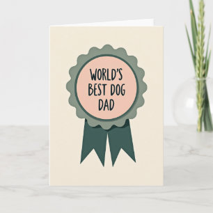 Tarjeta de Premio al Mejor Papá Perro del Mundo