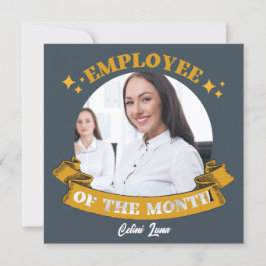Tarjeta de premio de Empleado Amarillo del Mes