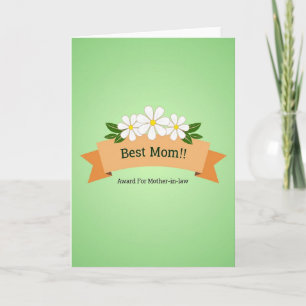 Tarjeta de premio de Madres Florales