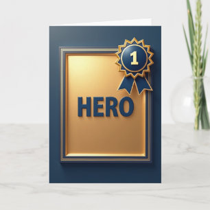 Tarjeta de Premio Héroe Dorado de la Marina