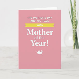 Tarjeta de Premio Madre del Año