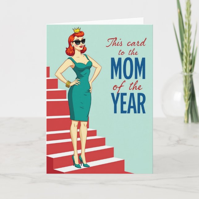 Tarjeta de Premio Mamá del Año (Anverso)