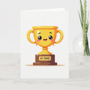 Tarjeta de Premio Trofeo al Mejor Papá