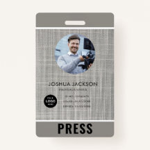 Tarjeta de prensa del fotógrafo fotográfico