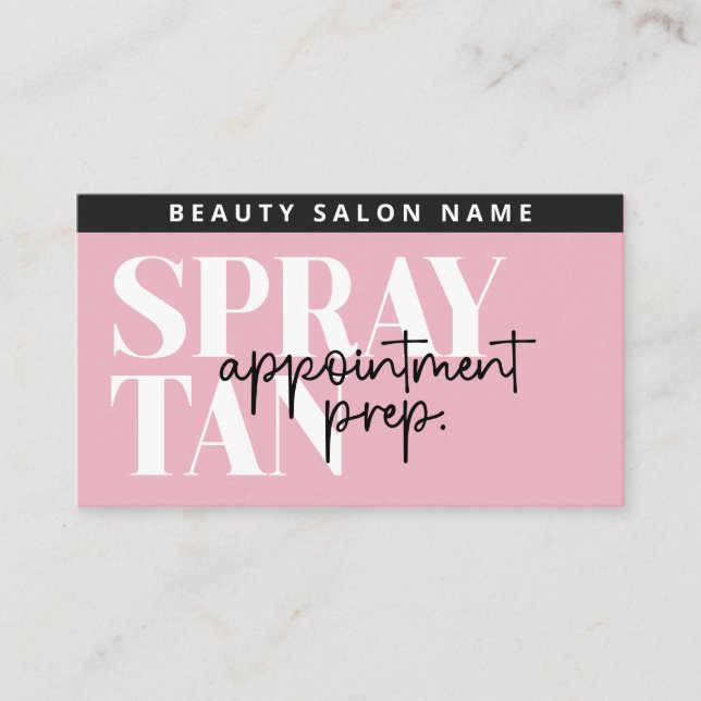 Tarjeta de preparación moderna editable Sa menos q (Anverso)