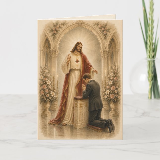 Tarjeta de preparación para el matrimonio católico (Anverso)