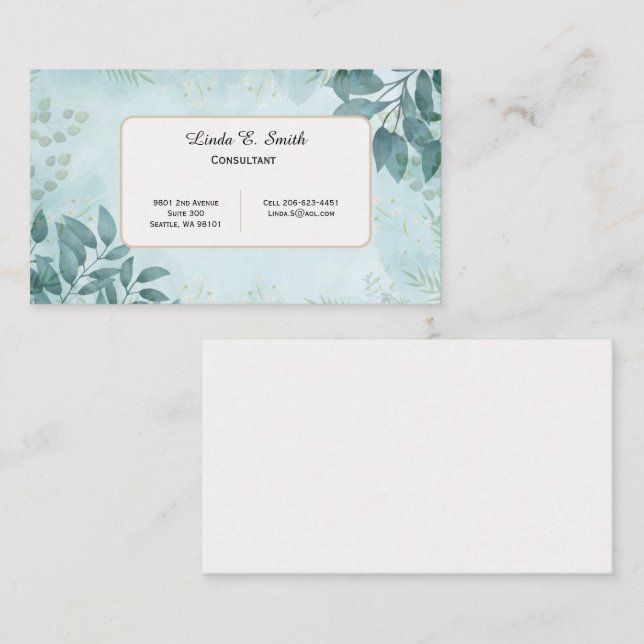 Tarjeta de presentación (Anverso / Reverso)