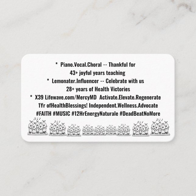 Tarjeta de presentación (Anverso)