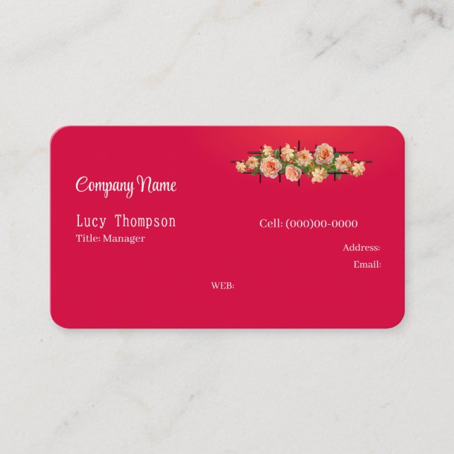 Tarjeta de presentación (Anverso)