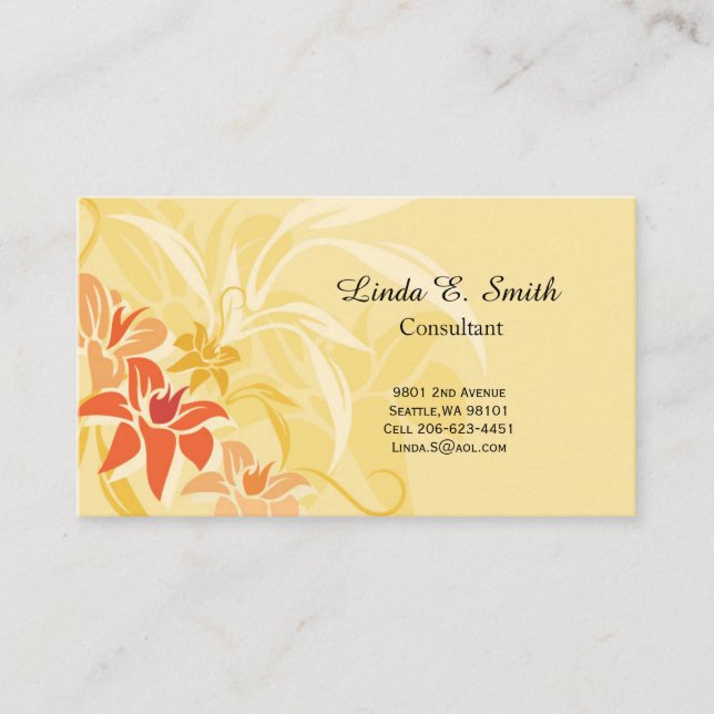 Tarjeta de presentación (Anverso)